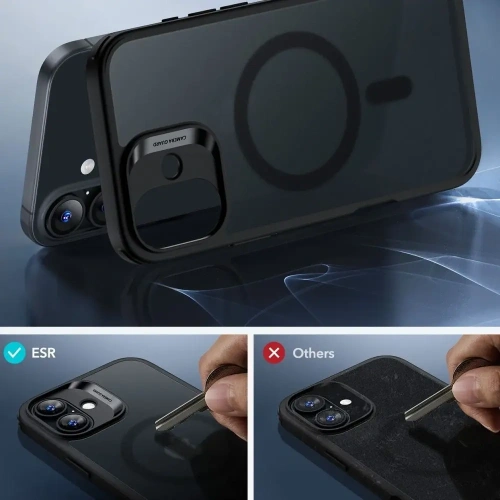 Kup ESR Classic Hybrid Halolock MagSafe & Tempered Glass Apple iPhone 16 Negru Înghețat - ESR844 - {ean13} - Sklep Home Screen