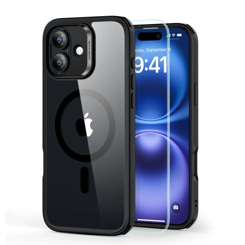 Kup ESR Classic Hybrid Halolock MagSafe & Tempered Glass Apple iPhone 16 Plus Átlátszó/fekete - ESR845 - {ean13} - Sklep Home Screen