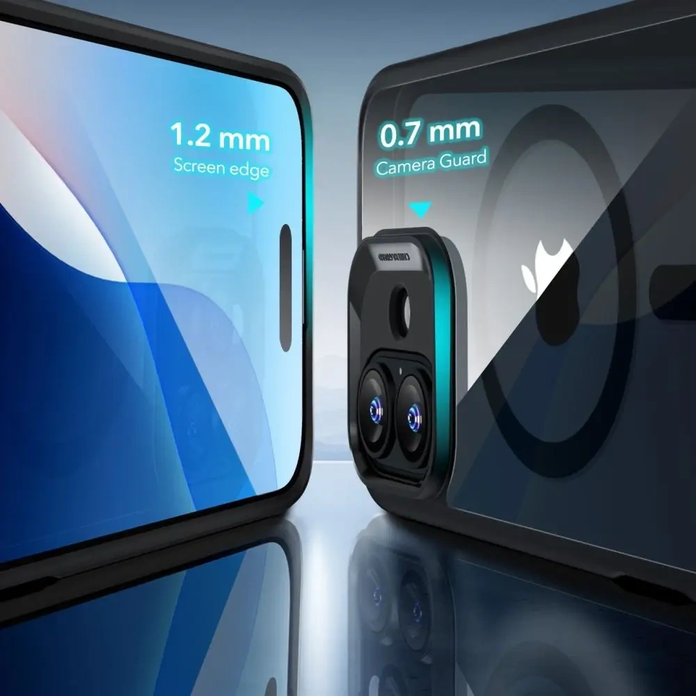 Zestaw ESR Classic Hybrid Halolock MagSafe & Tempered Glass Apple iPhone 16 Plus Clear/black