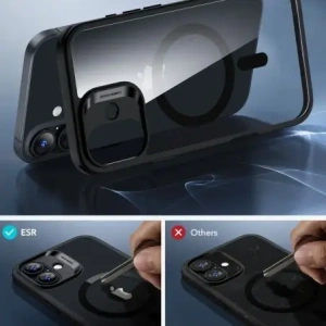 Kup Zestaw ESR Classic Hybrid Halolock MagSafe & Tempered Glass Apple iPhone 16 Plus Clear/black - ESR845 - {ean13} - Sklep Home Screen