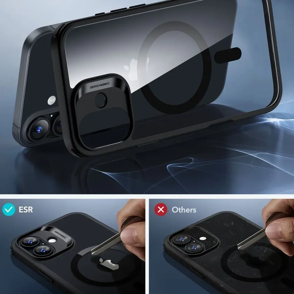 Zestaw ESR Classic Hybrid Halolock MagSafe & Tempered Glass Apple iPhone 16 Plus Clear/black