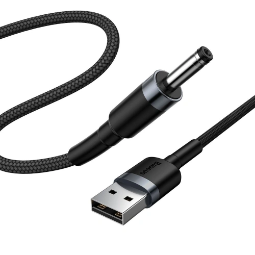 Buy Baseus Cafule Cable USB to DC 3.5mm 2A 1m Gray+Black - BSU1046BLKGRY - {ean13} - Home Screen Store Europe