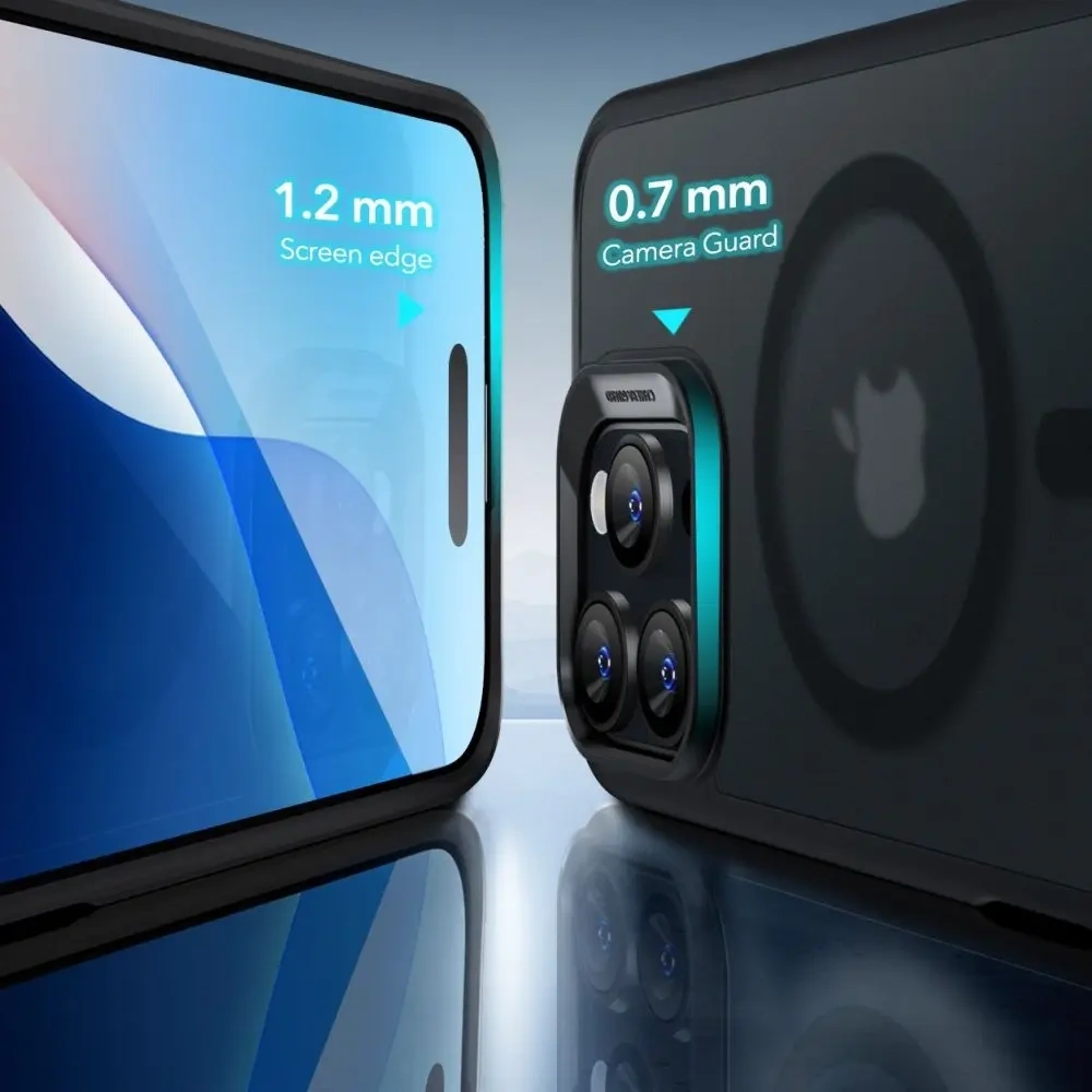 Zestaw ESR Classic Hybrid Halolock MagSafe & Tempered Glass Apple iPhone 16 Pro Max Frosted Black