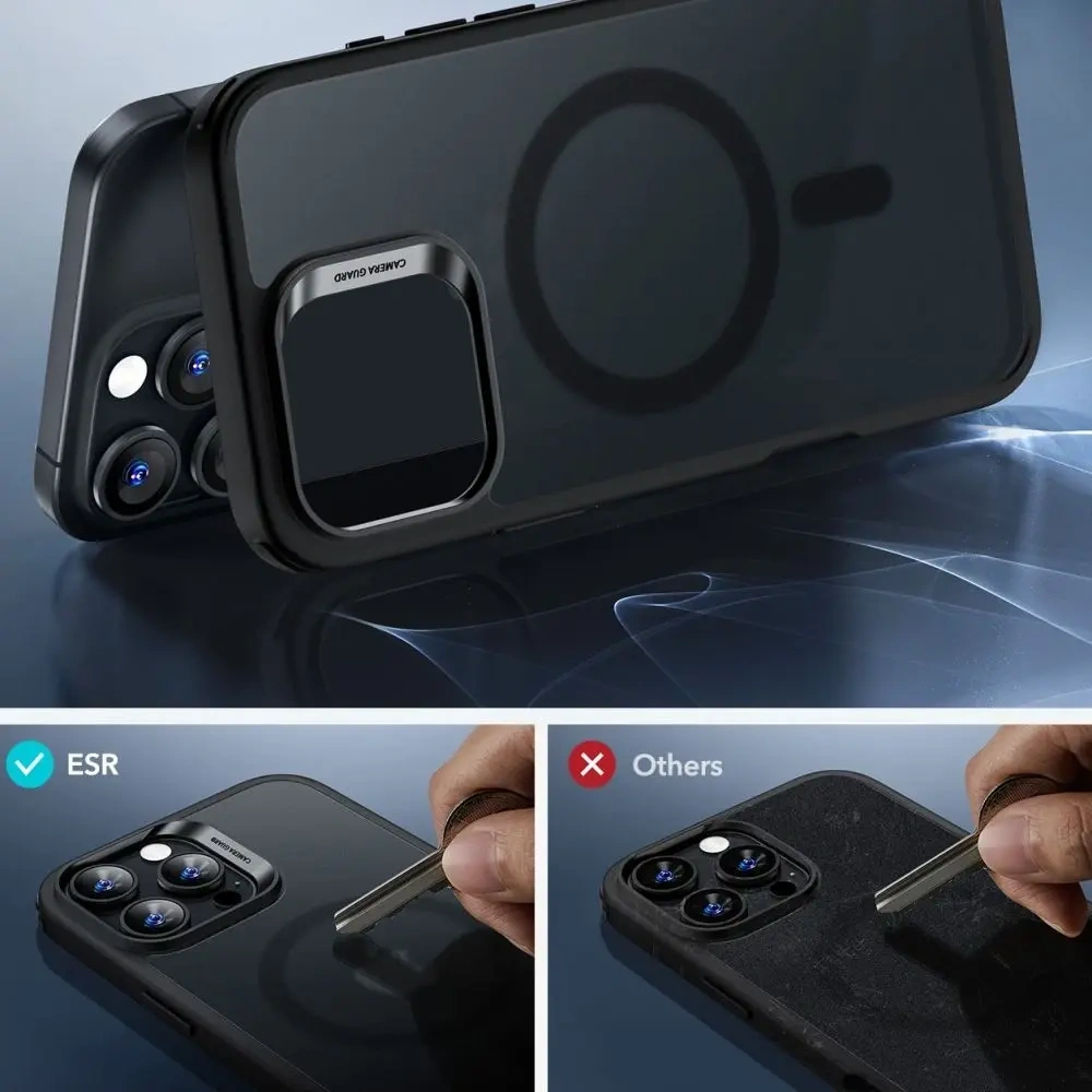Zestaw ESR Classic Hybrid Halolock MagSafe & Tempered Glass Apple iPhone 16 Pro Max Frosted Black