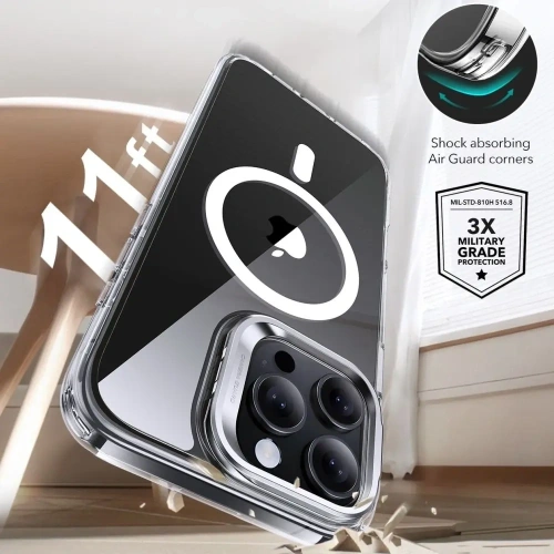 Buy ESR Classic Hybrid Kickstand Halolock MagSafe & Tempered Glass Apple iPhone 16 Pro Max Clear - ESR848 - {ean13} - Home Screen Store Europe