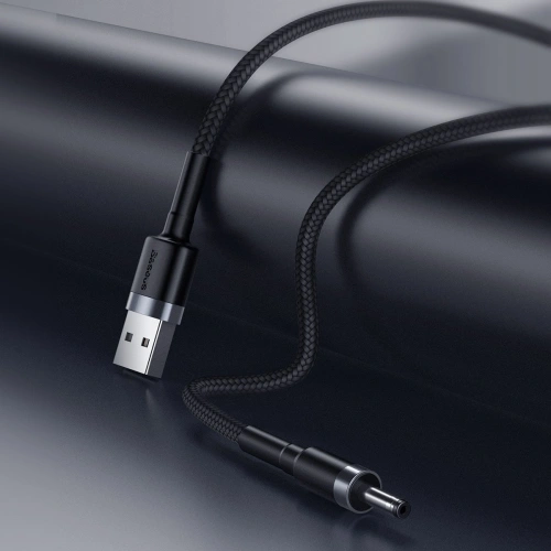 Kup Kabel USB do DC 3,5mm Baseus Cafule, 2A, 1m (černá-šedá) - BSU1046BLKGRY - {ean13} - Sklep Home Screen