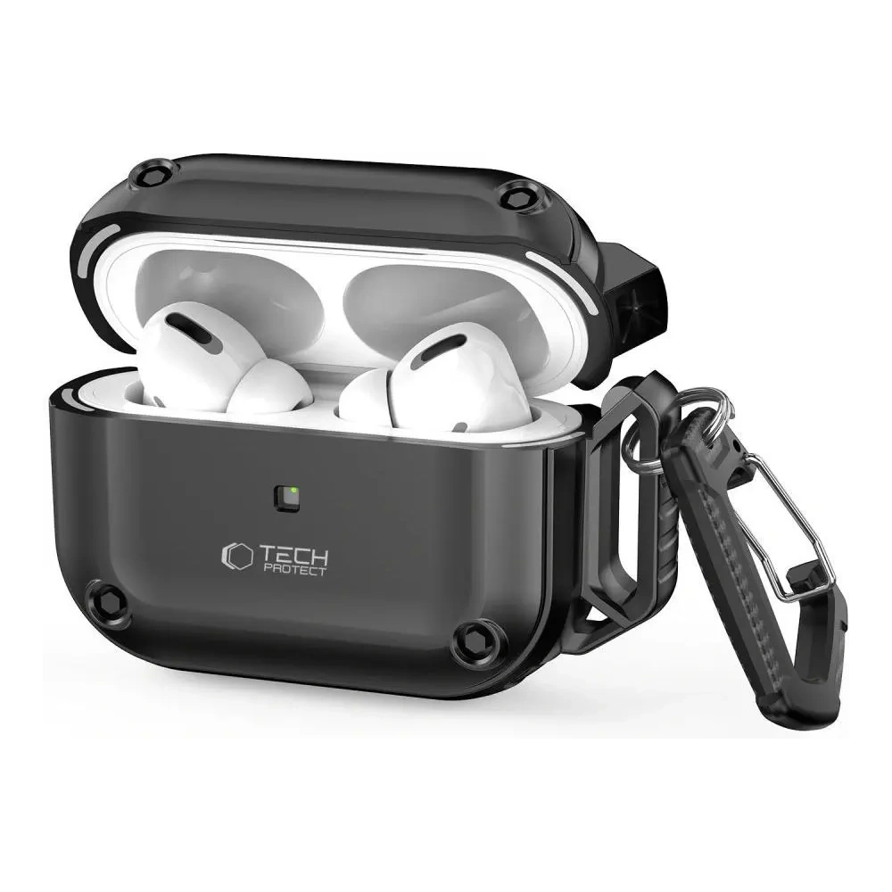 Etui Tech-Protect Rough Hook Apple AirPods Pro 1 / 2 Black