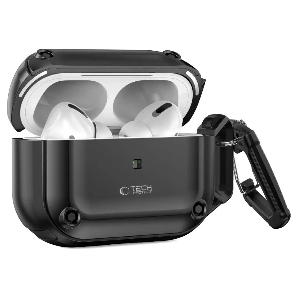 Etui Tech-Protect Rough Hook Apple AirPods Pro 1 / 2 Black