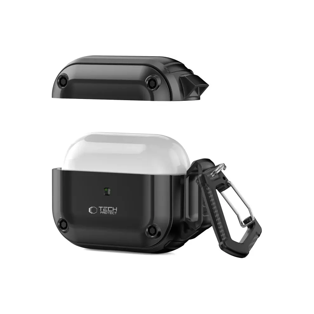 Etui Tech-Protect Rough Hook Apple AirPods Pro 1 / 2 Black