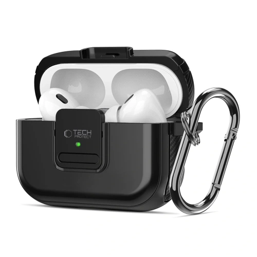Kup Etui Tech-Protect Defender Hook MagSafe Apple AirPods Pro 1 / 2 Black - THP3244 - {ean13} - Sklep Home Screen