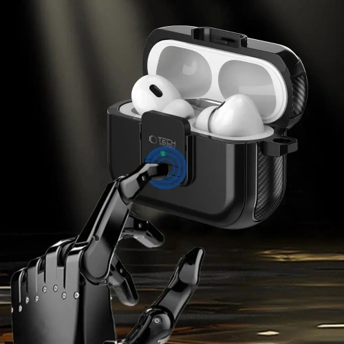 Kup Etui Tech-Protect Defender Hook MagSafe Apple AirPods Pro 1 / 2 Black - THP3244 - {ean13} - Sklep Home Screen