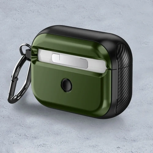 Kup Etui Tech-Protect Defender Hook MagSafe Apple AirPods Pro 1 / 2 Olive Green - THP3245 - {ean13} - Sklep Home Screen