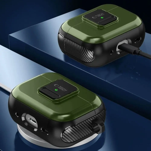 Kup Tech-Protect Defender Hook MagSafe Apple AirPods Pro 1 / 2 Olivgrün - THP3245 - {ean13} - Sklep Home Screen