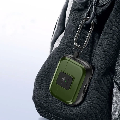Kup Etui Tech-Protect Defender Hook MagSafe Apple AirPods Pro 1 / 2 Olive Green - THP3245 - {ean13} - Sklep Home Screen