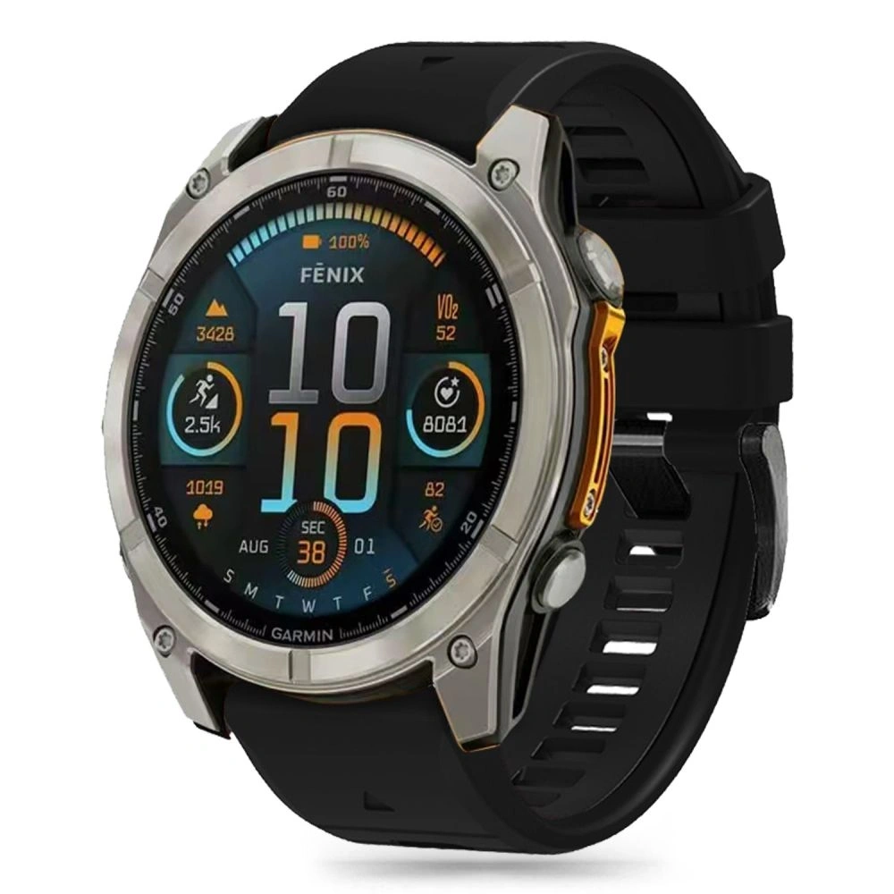 Pasek Tech-Protect Silicone Line Garmin Fenix 5x / 5x Plus / 6x / 6x Pro / 7x / 8 51mm Black