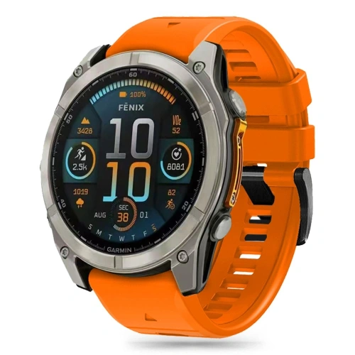 Kup Tech-Protect Szilikon vonal Garmin Fenix 5x / 5x Plus / 6x / 6x Pro / 7x / 8 51mm Narancssárga - THP3249 - {ean13} - Sklep Home Screen