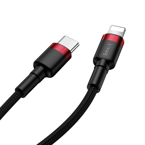 Kup Baseus USB-C zu Lightning PD Kabel Cafule, 18W, 1m (schwarz/rot) - BSU1048BLKRED - {ean13} - Sklep Home Screen