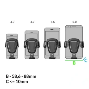 Kup Uchwyt samochodowy na kratkę Baseus Gravity Car Mount SUYL-01 czarny - BSU8873 - {ean13} - Sklep Home Screen