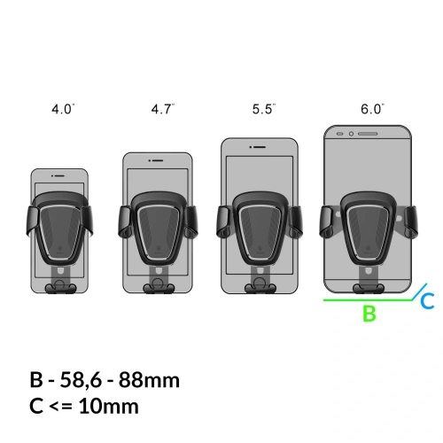 Kup Baseus Gravity Car Mount SUYL-01 schwarz - BSU8873 - {ean13} - Sklep Home Screen