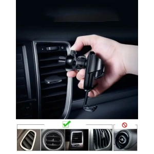 Kup Uchwyt samochodowy na kratkę Baseus Gravity Car Mount SUYL-01 czarny - BSU8873 - {ean13} - Sklep Home Screen