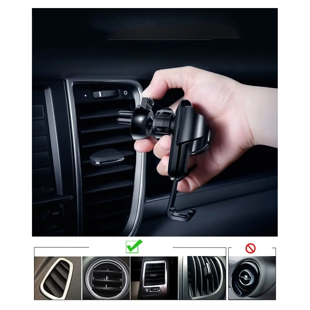 Uchwyt samochodowy na kratkę Baseus Gravity Car Mount SUYL-01 czarny