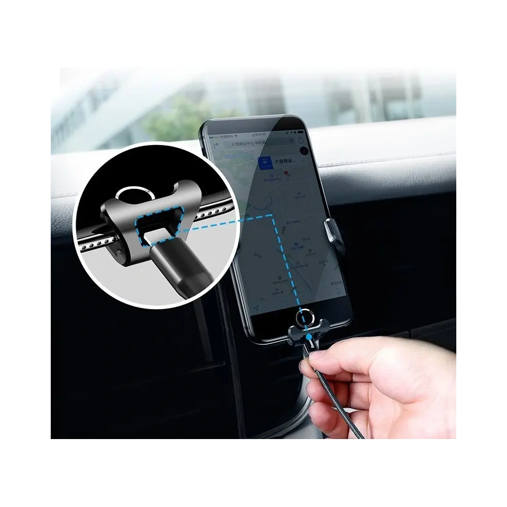 Uchwyt samochodowy na kratkę Baseus Gravity Car Mount SUYL-01 czarny