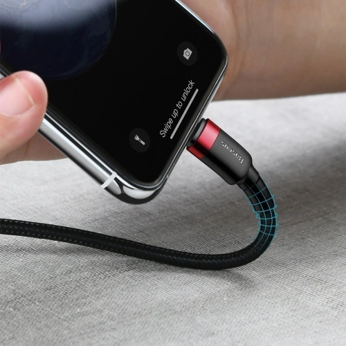Kup Baseus USB-C zu Lightning PD Kabel Cafule, 18W, 1m (schwarz/rot) - BSU1048BLKRED - {ean13} - Sklep Home Screen