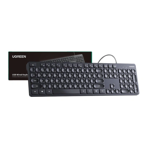 Buy UGREEN KU004 wired membrane keyboard (black) - UGR5553 - {ean13} - Home Screen Store Europe