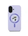 Kup Etui Karl Lagerfeld KLHMP16SSCMKCRHU Apple iPhone 16 hardcase Silicone Karl&Choupette Ring MagSafe fioletowy/purple - KLD21723 - {ean13} - Sklep Home Screen