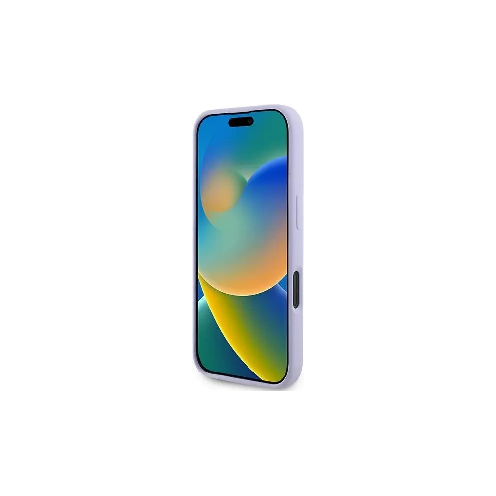 Etui Karl Lagerfeld KLHMP16SSCMKCRHU Apple iPhone 16 hardcase Silicone Karl&Choupette Ring MagSafe fioletowy/purple