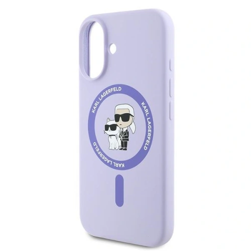 Kup Karl Lagerfeld KLHMP16SSCMKCRHU Apple iPhone 16 hardcase Silicone Karl&Choupette Ring MagSafe violet - KLD21723 - {ean13} - Sklep Home Screen