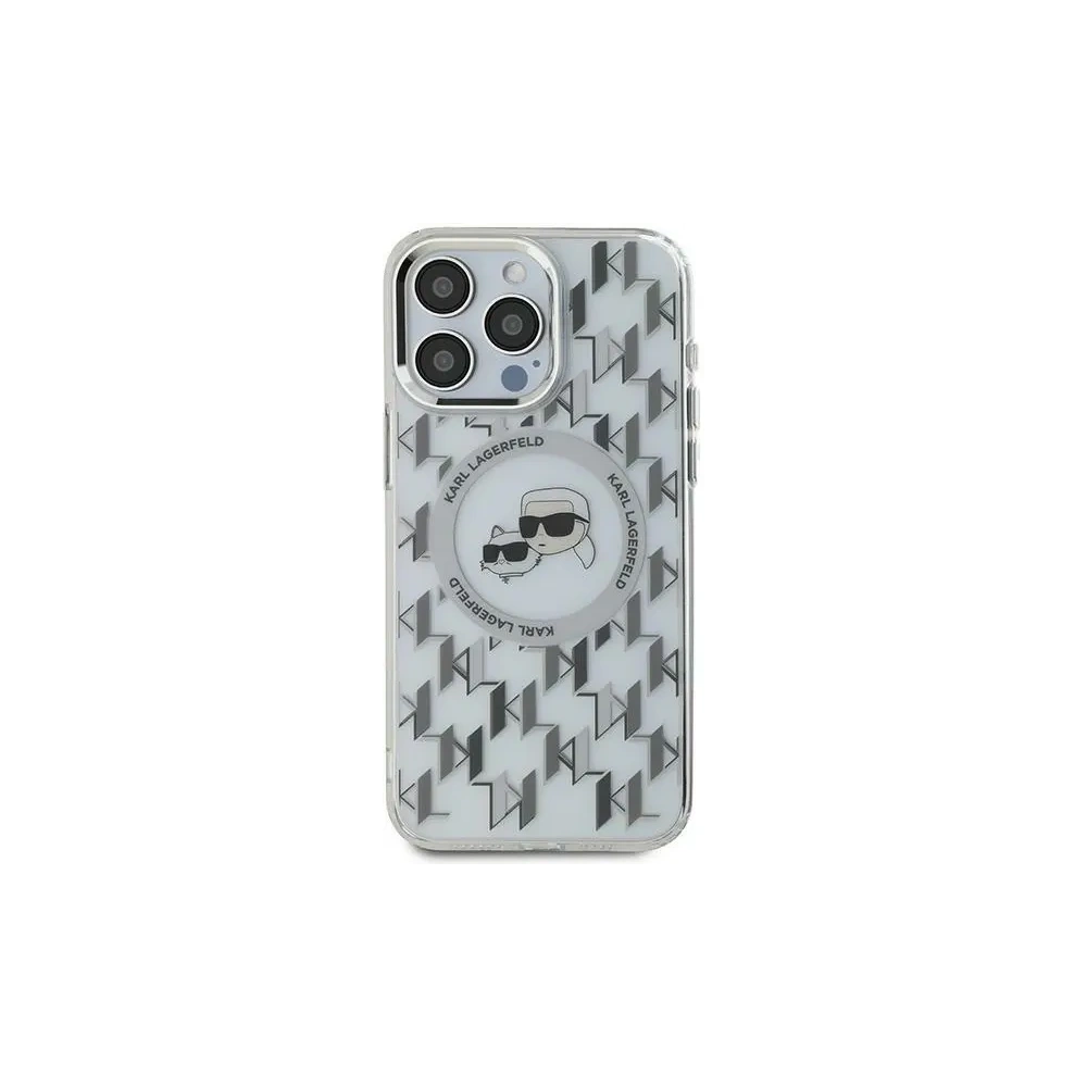 Etui Karl Lagerfeld KLHMP16XHMCKMHT Apple iPhone 16 Pro Max IML Monogram Karl&Choupette Head MagSafe przezroczysty/transparent