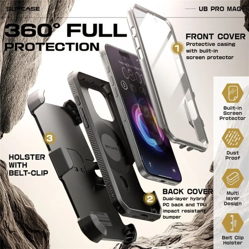 Kup Supcase Unicorn Beetle Pro Mag MagSafe Apple iPhone 16 Pro Max Gri - SPC462 - {ean13} - Sklep Home Screen