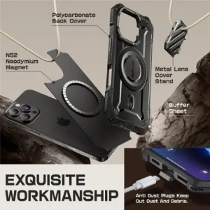 Kup Supcase Unicorn Beetle XT Mag MagSafe Apple iPhone 16 Pro Max Negru - SPC463 - {ean13} - Sklep Home Screen