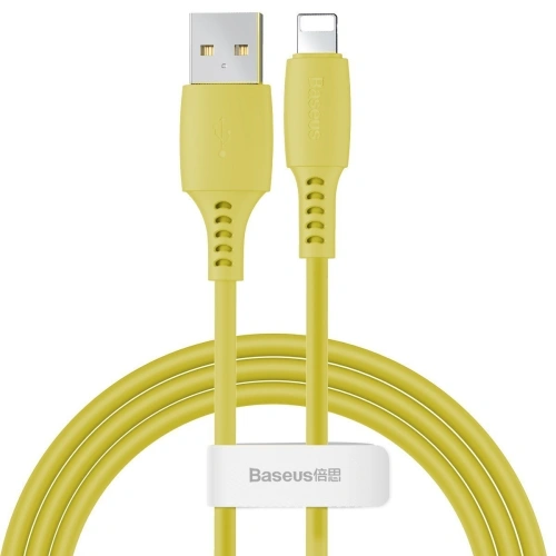 Kup Cablu Lightning USB Baseus Colourful 1.2m 2.4A (galben) - BSU1050YEL - {ean13} - Sklep Home Screen