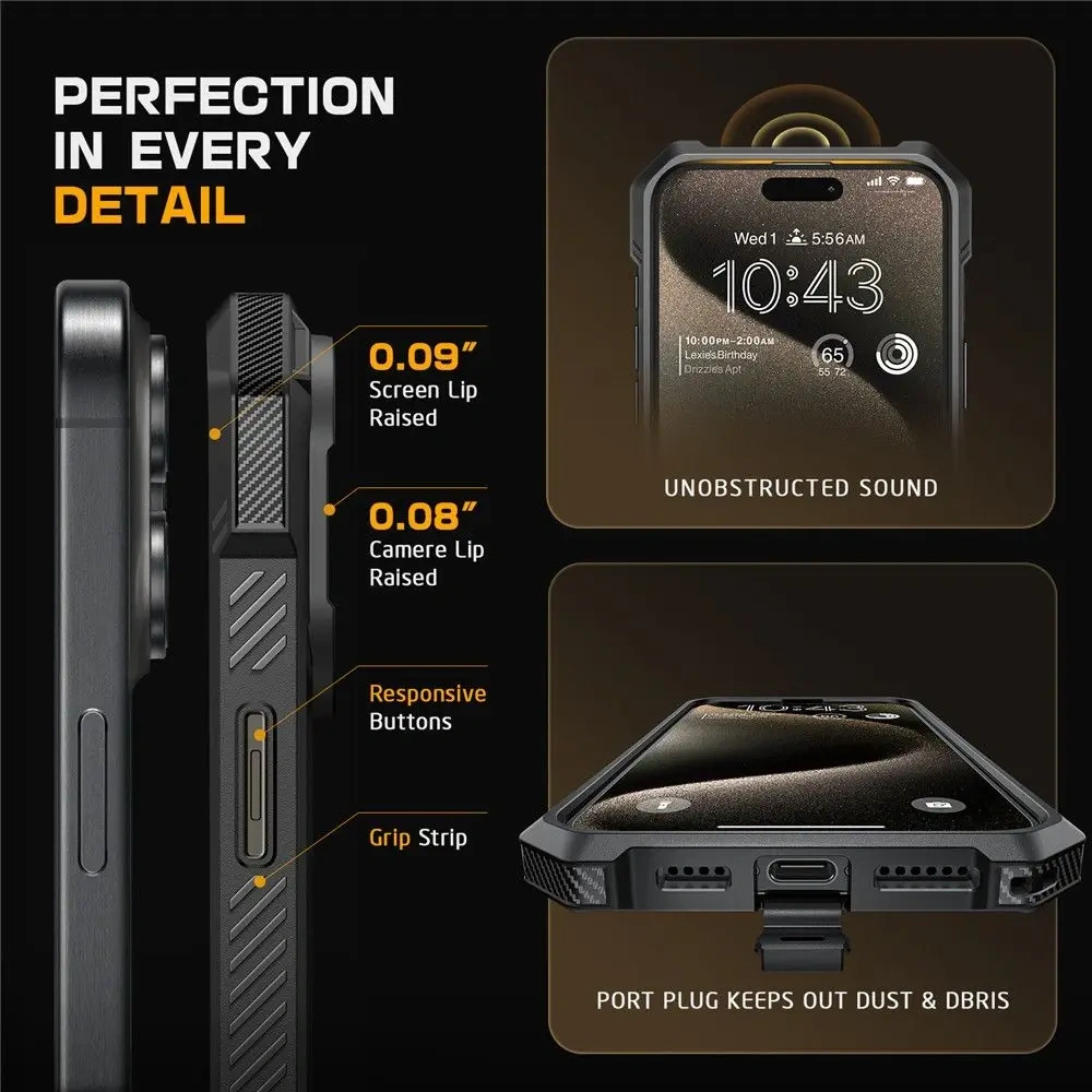 Etui Supcase Unicorn Beetle Grip Mag MagSafe Apple iPhone 16 Pro Max Black