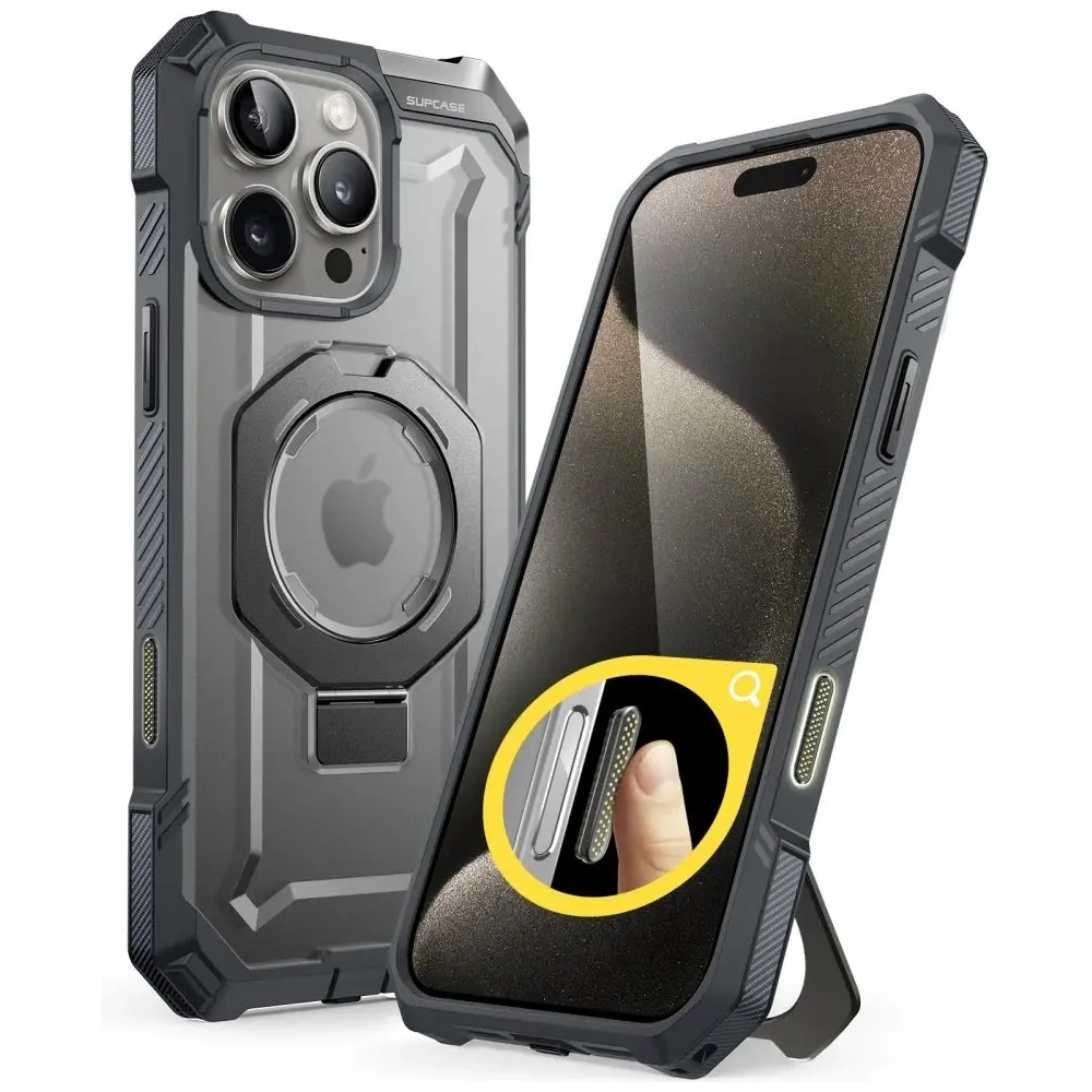 Etui Supcase Unicorn Beetle Grip Mag MagSafe Apple iPhone 16 Pro Max Grey