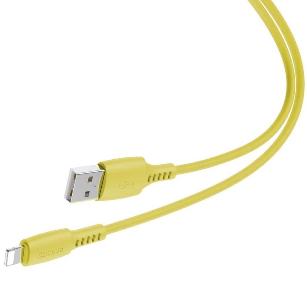 Kabel Lightning USB Baseus Colourful 1.2m 2.4A (żółty)