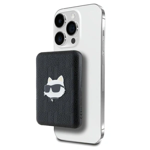 Kup Powerbank bezprzewodowy Karl Lagerfeld KLPB5FPGKSCHHK 15W 5000mAh Choupette Head Pin MagSafe czarny/black - KLD21729 - {ean13} - Sklep Home Screen