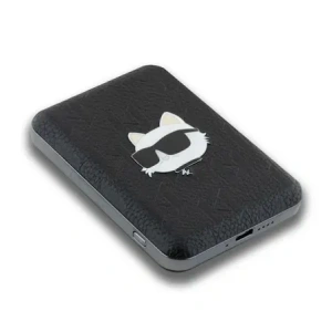 Buy Karl Lagerfeld KLPB5FPGKSCHHK 15W 5000mAh wireless powerbank Choupette Head Pin MagSafe black - KLD21729 - {ean13} - Home Screen Store Europe