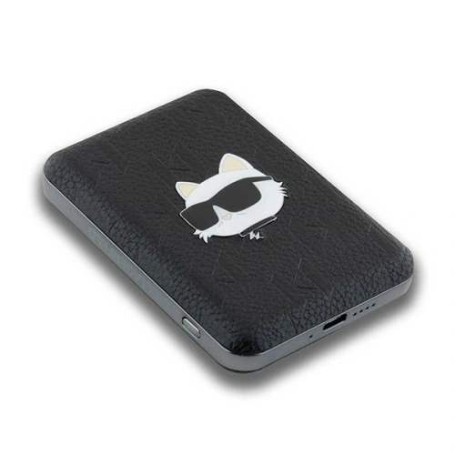 Kup Powerbank bezprzewodowy Karl Lagerfeld KLPB5FPGKSCHHK 15W 5000mAh Choupette Head Pin MagSafe czarny/black - KLD21729 - {ean13} - Sklep Home Screen