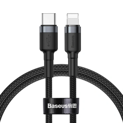 Kup Baseus USB-C zu Lightning PD Kabel Cafule, 18W, 1m (schwarz/grau) - BSU1051BLKGRY - {ean13} - Sklep Home Screen