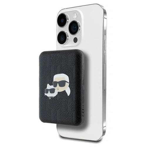 Kup Karl Lagerfeld KLPB5FPGKSKCHK 15W 5000mAh vezeték nélküli powerbank Karl&Choupette Head Pin MagSafe fekete - KLD21730 - {ean13} - Sklep Home Screen