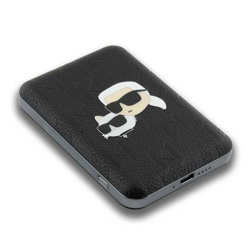 Kup Karl Lagerfeld KLPB5FPGKSKCHK 15W 5000mAh vezeték nélküli powerbank Karl&Choupette Head Pin MagSafe fekete - KLD21730 - {ean13} - Sklep Home Screen
