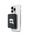 Powerbank bezprzewodowy Karl Lagerfeld KLPB5FPGKSKIHK 15W 5000mAh Karl Head Pin MagSafe czarny/black