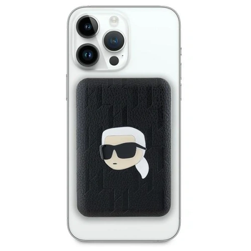Kup Karl Lagerfeld KLPB5FPGKSKIHK 15W 5000mAh powerbank wireless Karl Head Pin MagSafe negru - KLD21731 - {ean13} - Sklep Home Screen