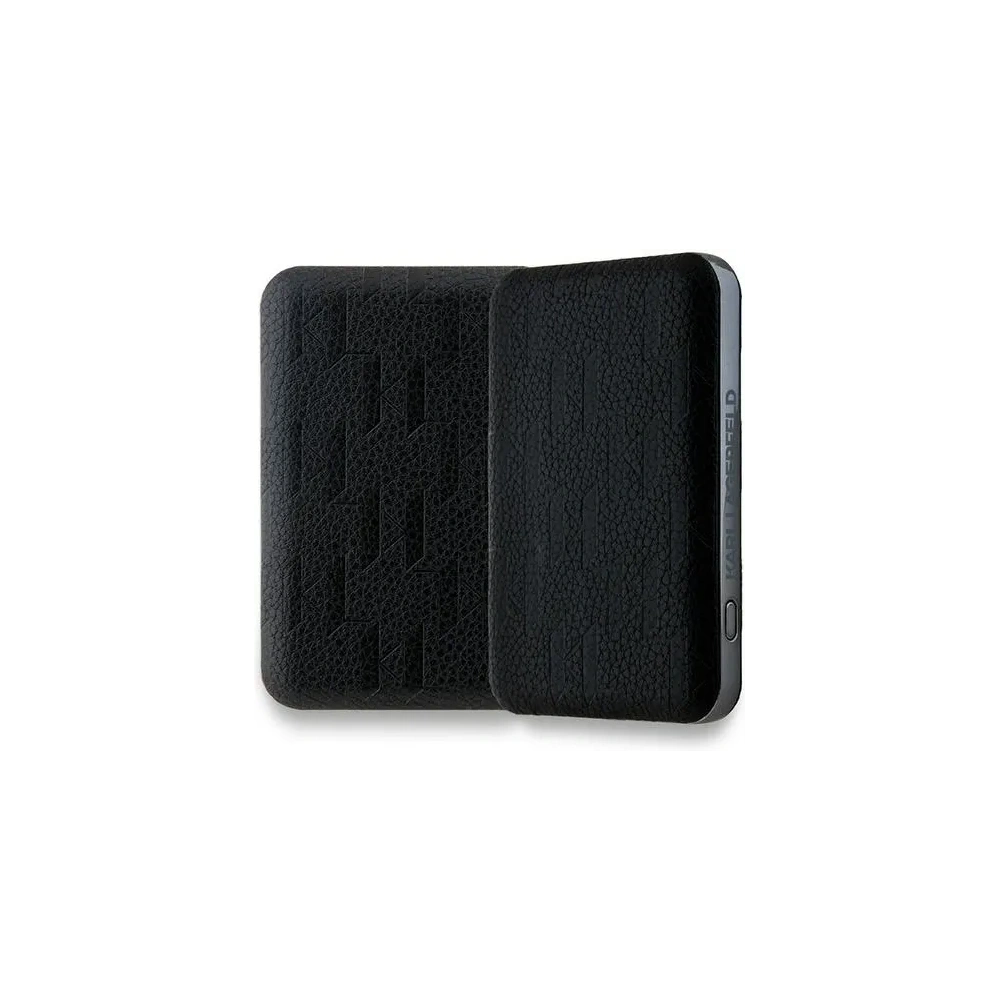 Powerbank bezprzewodowy Karl Lagerfeld KLPB5FPGKSKIHK 15W 5000mAh Karl Head Pin MagSafe czarny/black