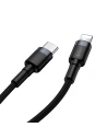 Kup Cablu USB-C la Lightning PD Baseus Cafule, 18W, 1m (negru-gri) - BSU1051BLKGRY - {ean13} - Sklep Home Screen