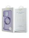 Kup Guess GUHMP16LHFWFCU Apple iPhone 16 Pro Hardcase IML Blumenkranz MagSafe lila - GUE3629 - {ean13} - Sklep Home Screen