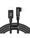 Cablu USB-C Lightning PD la unghi Baseus MVP Elbow, 18W, 1m (negru)